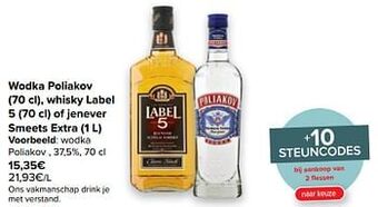 Carrefour Wodka poliakov aanbieding