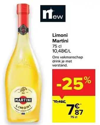 Carrefour Market Limoni martini aanbieding
