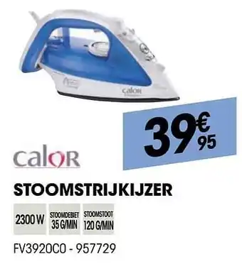 Electro Depot Calor stoomstrijkijzer fv3920c0 aanbieding