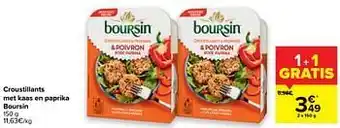 Carrefour Market Croustillants met kaas en paprika boursin aanbieding