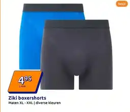 Action Ziki boxershorts aanbieding