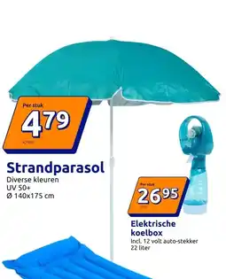Action Strandparasol aanbieding