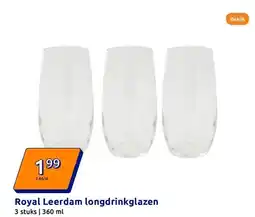 Action Royal Leerdam longdrinkglazen aanbieding