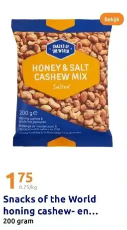 Action Snacks of the World honing cashew- en pindamix aanbieding