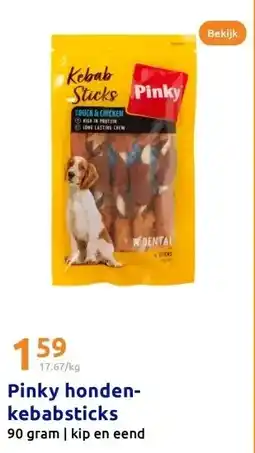 Action Pinky honden- kebabsticks aanbieding