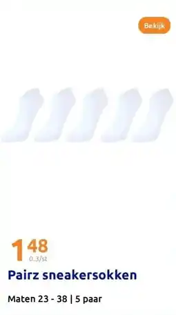 Action Pairz sneakersokken aanbieding