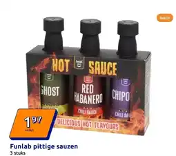 Action Funlab pittige sauzen aanbieding
