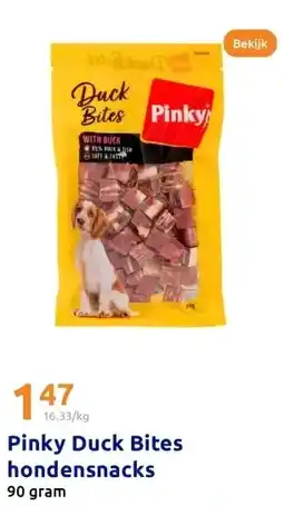 Action Pinky Duck Bites hondensnacks aanbieding