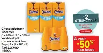 Pak chocoladedrank less sugar