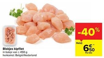 Blokjes kipfilet
