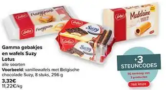 Vanillewafels met belgische chocolade suzy