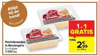 Paninibroodjes la boulangère