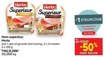 Carrefour Ham superieur herta aanbieding