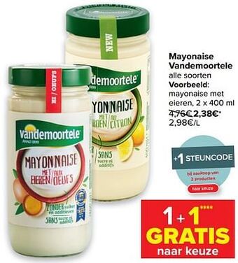 Carrefour Mayonaise met eieren aanbieding