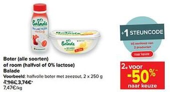 Carrefour Halfvolle boter met zeezout aanbieding