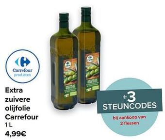 Carrefour Extra zuivere olijfolie carrefour aanbieding