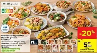 Carrefour Courgettes, pompoen, parelcouscous en kip aanbieding