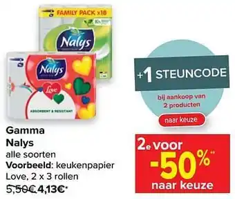 Carrefour Keukenpapier love aanbieding