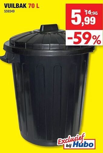 Hubo Vuilbak aanbieding