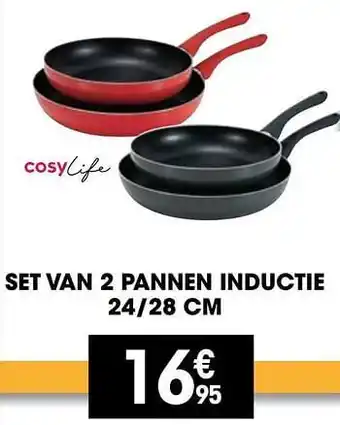 Set van 2 pannen inductie