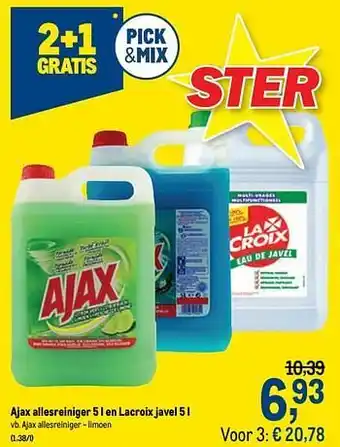 Makro Ajax allesreiniger - limoen aanbieding