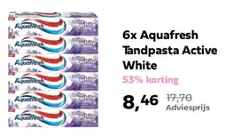 Plein.nl Aquafresh Tandpasta Active White aanbieding