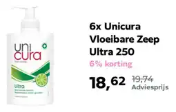 Plein.nl Unicura Vloeibare Zeep Ultra aanbieding