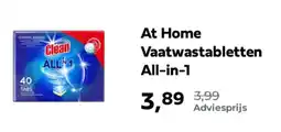 Plein.nl At Home Vaatwastabletten All-in-1 aanbieding