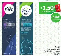 Intermarché Veet of Veet men Ontharingscrème aanbieding