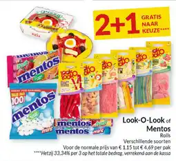 Intermarché Look-O-Look of Mentos Rolls aanbieding