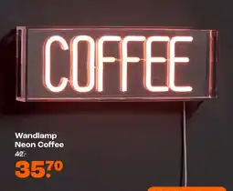 Kwantum Wandlamp Neon Coffee aanbieding