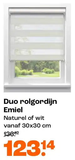 Kwantum Duo rolgordijn Emiel aanbieding