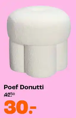 Kwantum Poef Donutti aanbieding