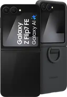 Coolblue Samsung Galaxy Z Flip 7 FE 256 Go Noir 5G + Samsung Silicone Back Cover Noir aanbieding