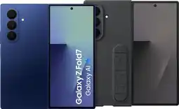 Coolblue Samsung Galaxy Z Fold 7 512 Go Bleu 5G + Samsung Silicone Back Cover Noir aanbieding