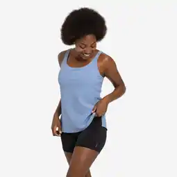 Decathlon Badpak voor zwemmen dames Heva Tankini Shorty Tetia blauw aanbieding
