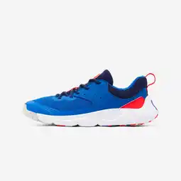 Decathlon Lichte multisportschoenen met veters voor kinderen Playful Fast blauw rood aanbieding
