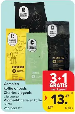 Carrefour Gemalen ko e of pads Charles Liégeois aanbieding
