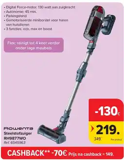 Carrefour Steelstofzuiger RH9877WO aanbieding