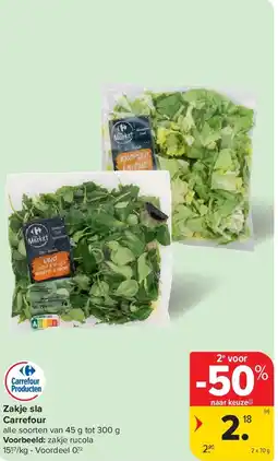 Carrefour Zakje sla Carrefour aanbieding
