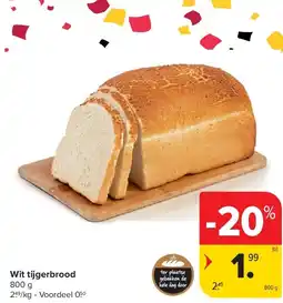 Carrefour Wit tijgerbrood aanbieding