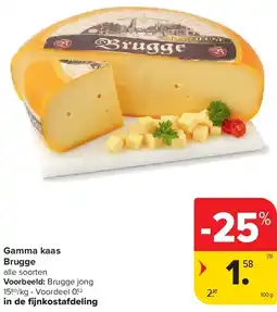 Carrefour Gamma kaas Brugge aanbieding