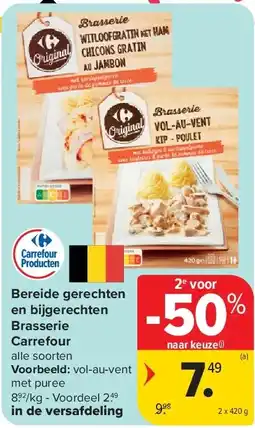 Carrefour Bereide gerechten en bijgerechten Brasserie Carrefour aanbieding
