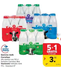 Carrefour Gamma melk Carrefour aanbieding