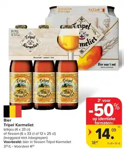 Carrefour Bier Tripel Karmeliet aanbieding