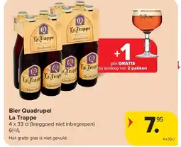Carrefour Bier Quadrupel La Trappe aanbieding