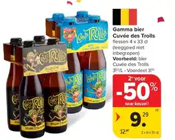 Carrefour Gamma bier Cuvée des Trolls aanbieding
