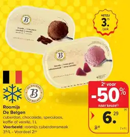 Carrefour Roomijs De Belgen aanbieding