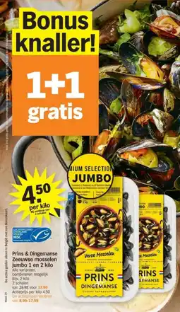 Albert Heijn Prins & Dingemanse Zeeuwse mosselen jumbo aanbieding