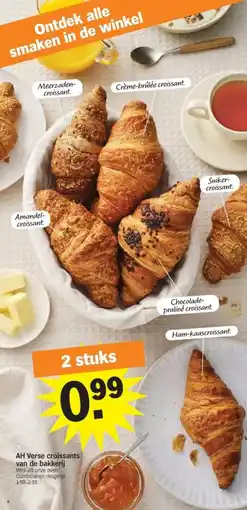 Albert Heijn AH Verse croissants van de bakkerij aanbieding